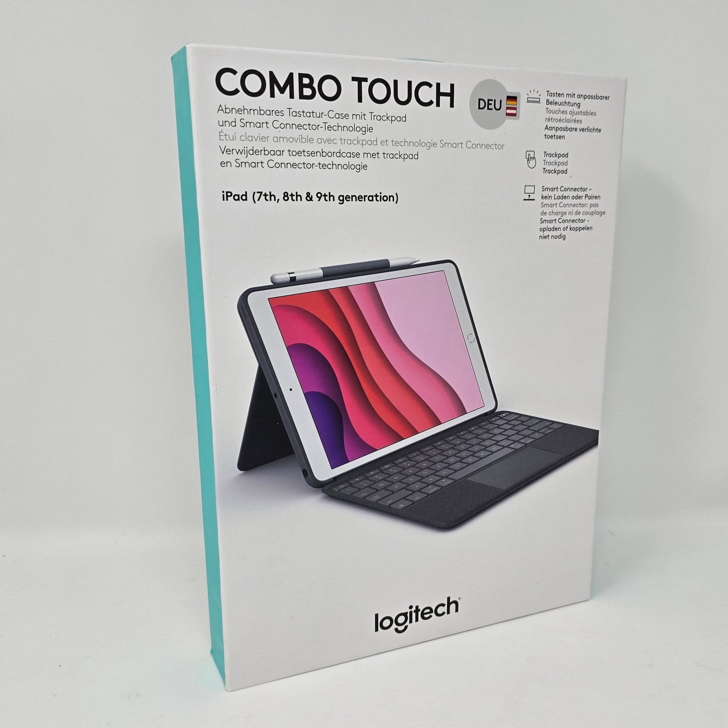 LOGITECH Combo Touch mit Trackpad für iPad (7., 8. und 9. Generation)