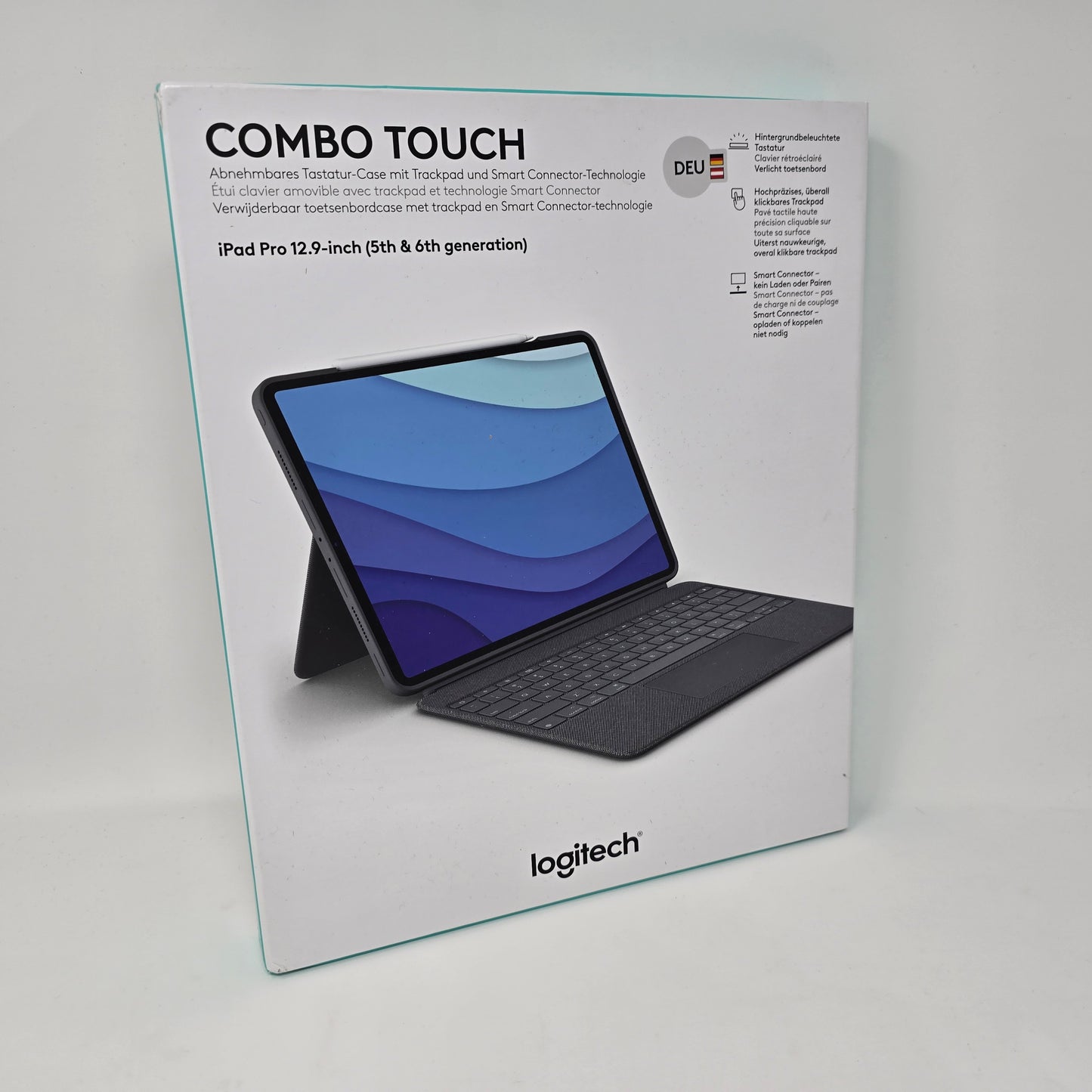 Logitech Combo Touch Tastaturhülle für 12,9 Zoll Apple iPad Pro 5. Und 6. Gen