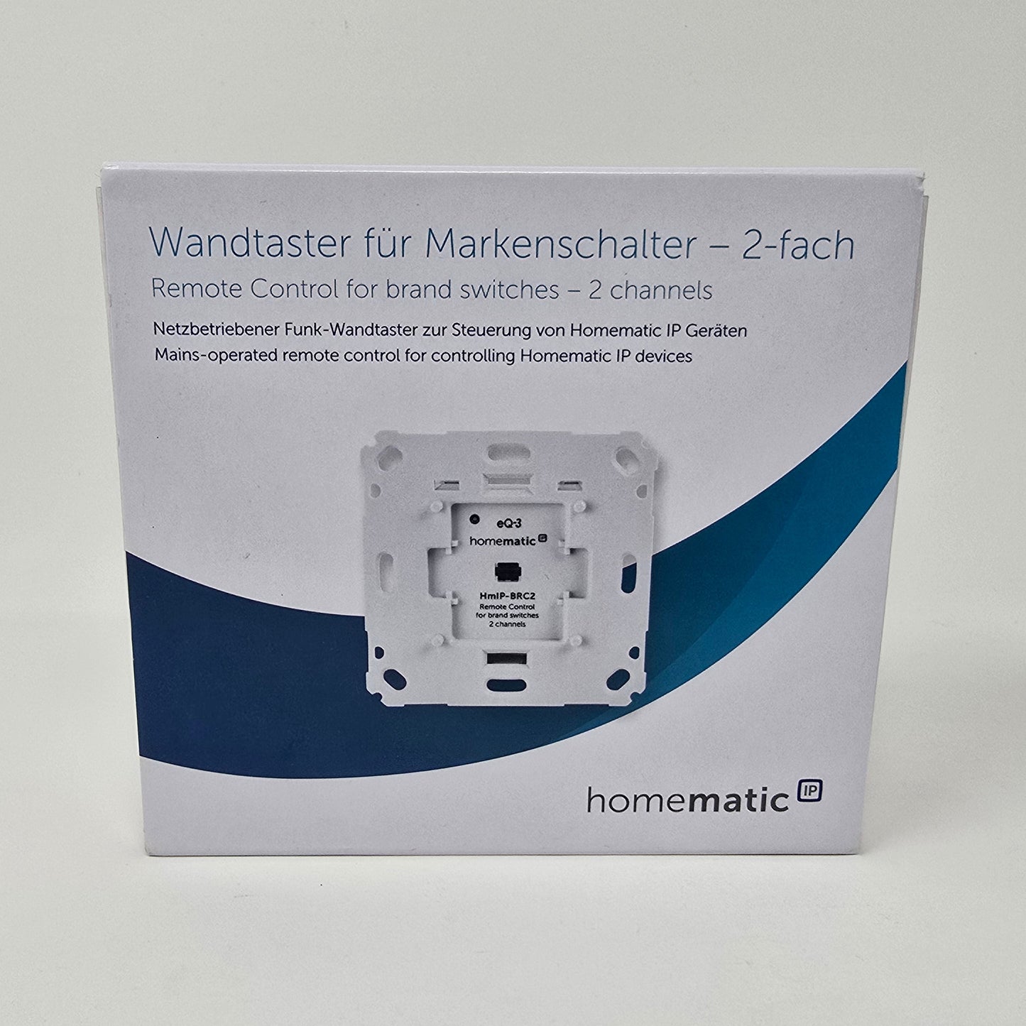 eQ-3 Homematic IP Wandtaster HmIP-BRC2 für Markenschalter 2-fach 152000A0