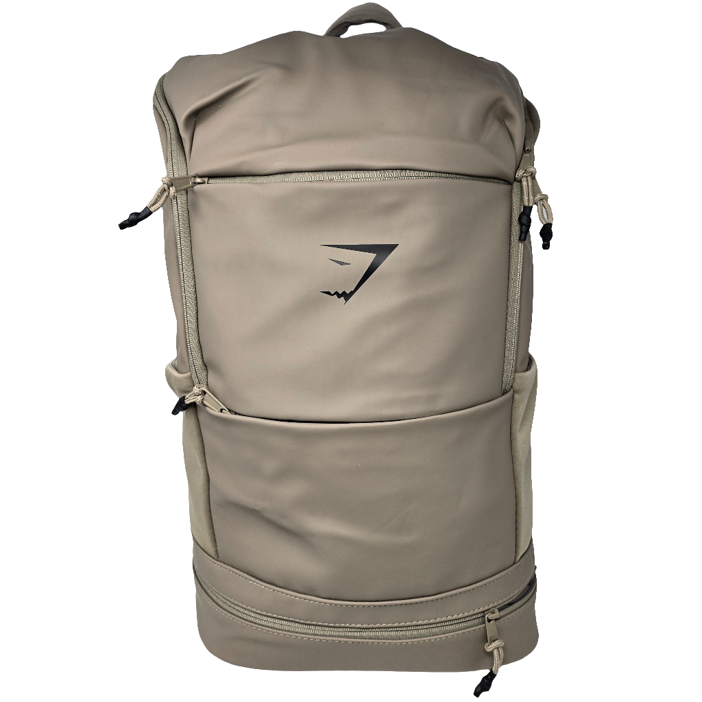 Gymshark Sleek Backpack In Cement Brown One Size New