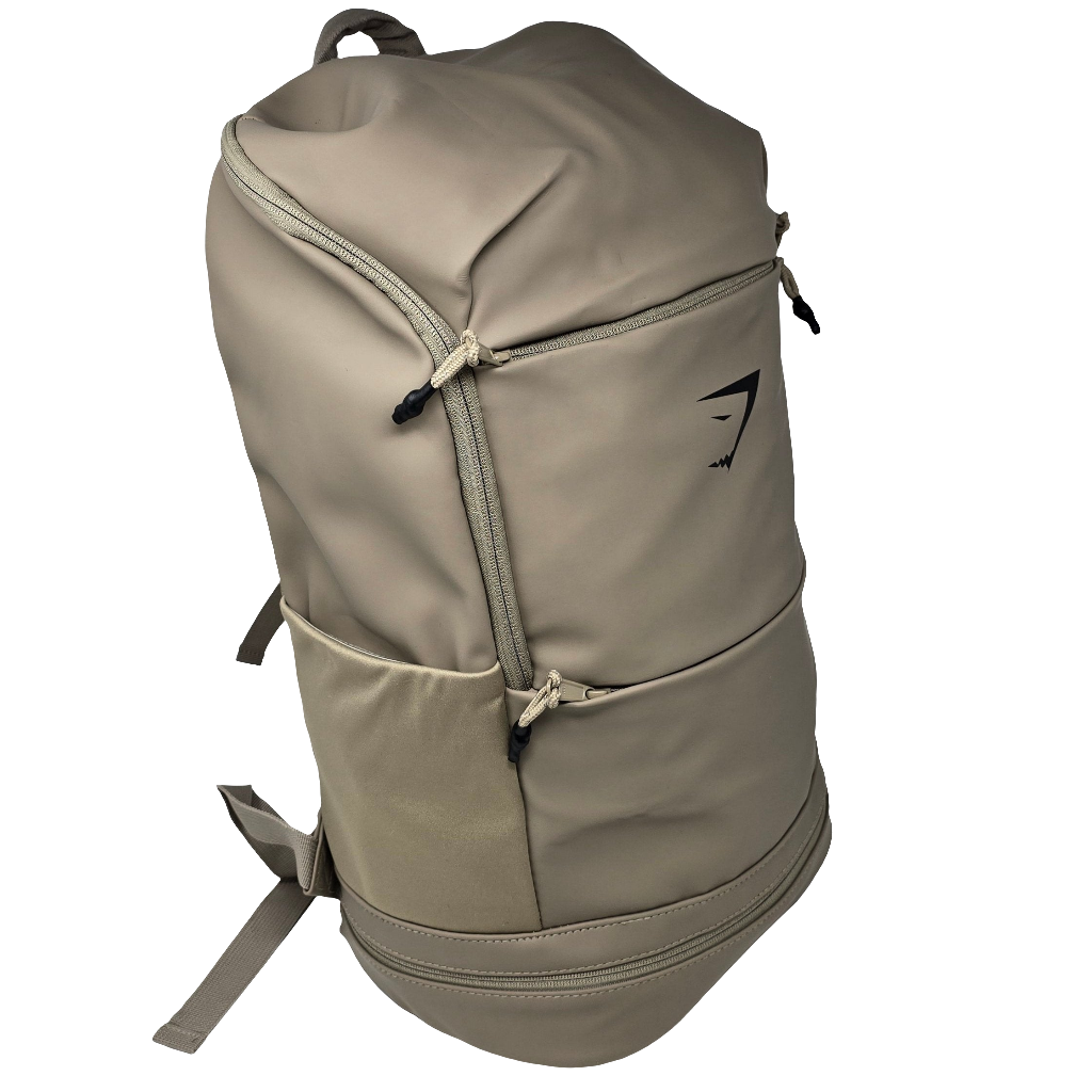 Gymshark Sleek Backpack In Cement Brown One Size New