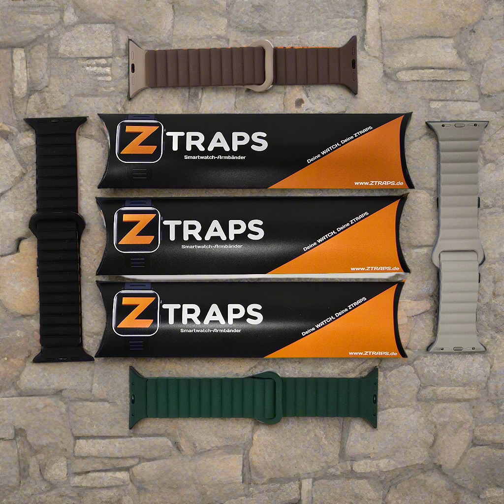 ZTRAPS® Magnetisches Silikonarmband für Apple Watch "ZLICK"