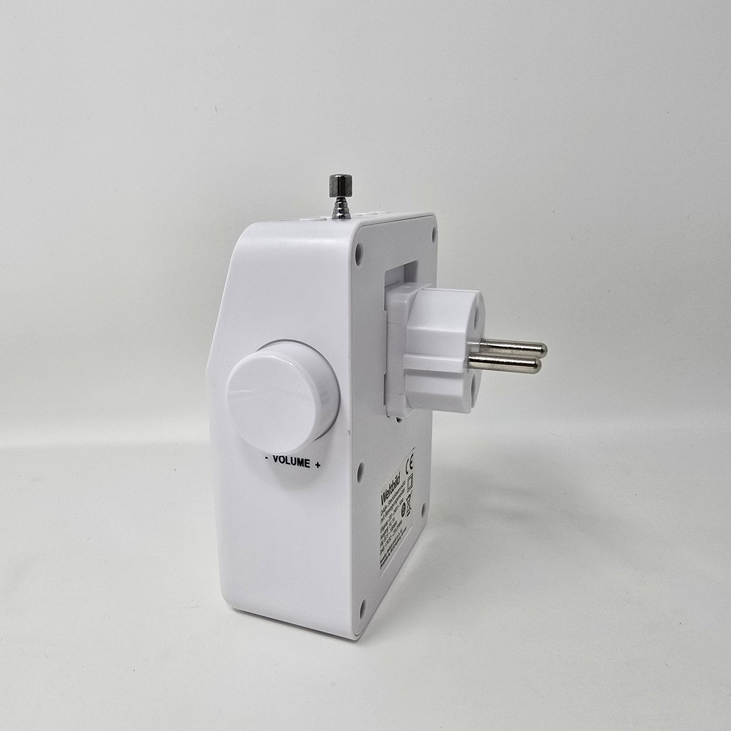 DAB+ Steckdosenradio mit Bewegungssensor, 60 Sender, TFT-Farbdisplay, Akku & USB