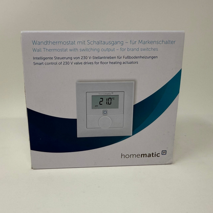 Homematic IP Smart Home Wandthermostat mit Schaltausgang – für Markenschalter 150628A0