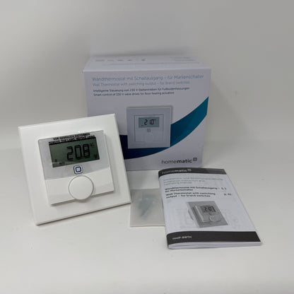 Homematic IP Smart Home Wandthermostat mit Schaltausgang – für Markenschalter 150628A0