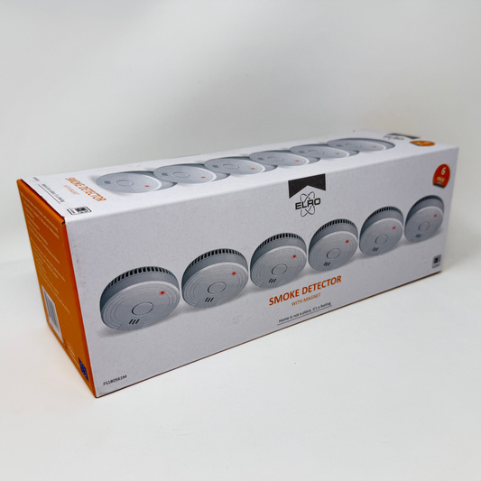 6er Pack ELRO FS1805 Rauchmelder mit Magnethalterung - 5 Jahres Batterie