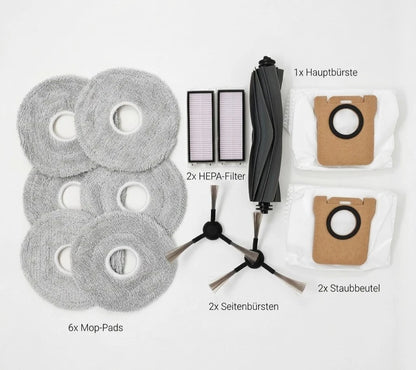 Original Dreame L20 Ultra Zubehör-Kit & Ersatzteil-Set – Inkl. Staubbeutel, Wischtücher, Bürsten & Filter (Kompatibel mit L20 Ultra & L20 Ultra Complete)